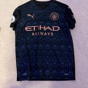 Puma Kids Manchester City Navy Shirt